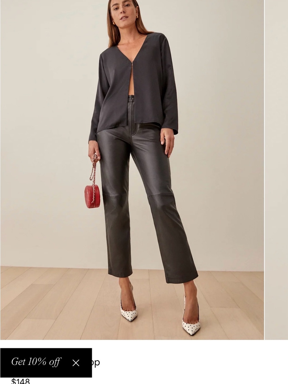 Reformation “clementina” silky top